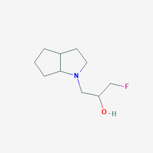 1-Fluoro-3-{octahydrocyclopenta[b]pyrrol-1-yl}propan-2-ol