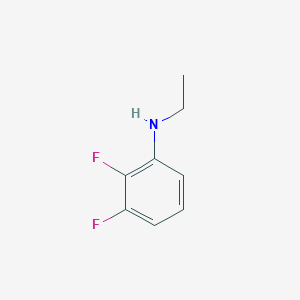 molecular formula C8H9F2N B13307454 N-ethyl-2,3-difluoroaniline 