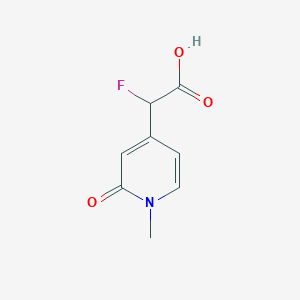 2-Fluoro-2-(1-methyl-2-oxo-1,2-dihydropyridin-4-yl)acetic acid