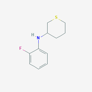 N-(2-fluorophenyl)thian-3-amine