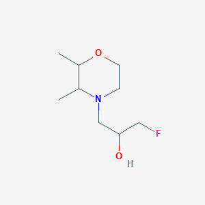 1-(2,3-Dimethylmorpholin-4-yl)-3-fluoropropan-2-ol