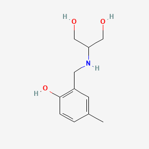 2-{[(2-Hydroxy-5-methylphenyl)methyl]amino}propane-1,3-diol