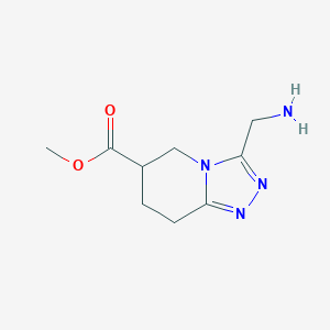 Methyl 3-(aminomethyl)-5H,6H,7H,8H-[1,2,4]triazolo[4,3-a]pyridine-6-carboxylate