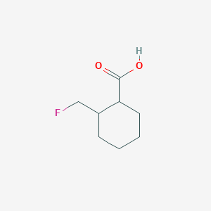 molecular formula C8H13FO2 B13307508 2-(Fluoromethyl)cyclohexane-1-carboxylic acid CAS No. 1421603-44-2