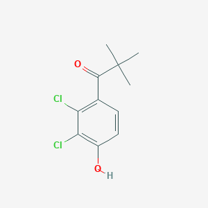 1-(2,3-Dichloro-4-hydroxyphenyl)-2,2-dimethylpropan-1-one