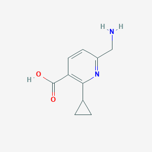 6-(Aminomethyl)-2-cyclopropylpyridine-3-carboxylic acid