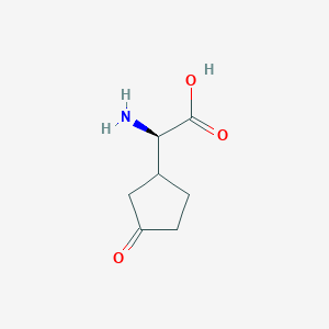 (2R)-2-amino-2-(3-oxocyclopentyl)acetic acid