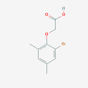 molecular formula C10H11BrO3 B1330757 (2-溴-4,6-二甲基苯氧基)乙酸 CAS No. 38206-98-3