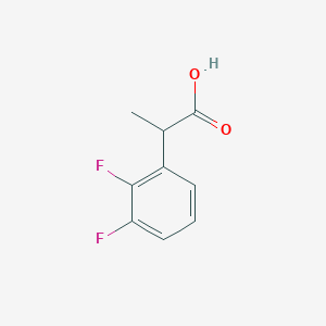 molecular formula C9H8F2O2 B13307605 2-(2,3-Difluorophenyl)propanoic acid 