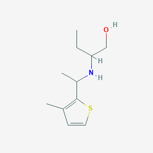 2-((1-(3-Methylthiophen-2-yl)ethyl)amino)butan-1-ol