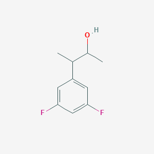 molecular formula C10H12F2O B13307630 3-(3,5-Difluorophenyl)butan-2-ol 