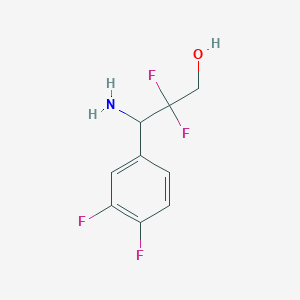 3-Amino-3-(3,4-difluorophenyl)-2,2-difluoropropan-1-OL