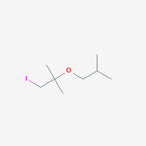 1-Iodo-2-methyl-2-(2-methylpropoxy)propane