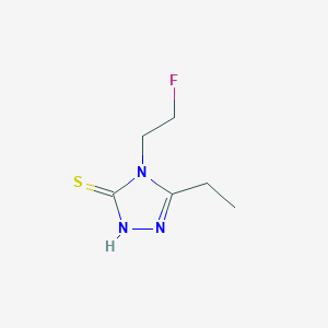 5-Ethyl-4-(2-fluoroethyl)-4H-1,2,4-triazole-3-thiol