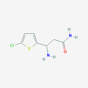 3-Amino-3-(5-chlorothiophen-2-yl)propanamide