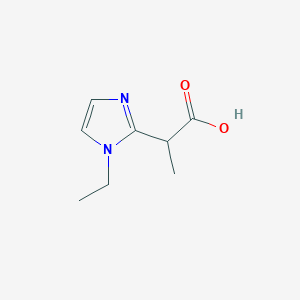 2-(1-ethyl-1H-imidazol-2-yl)propanoic acid