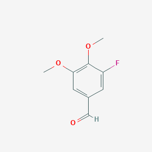 molecular formula C9H9FO3 B1330771 3-氟-4,5-二甲氧基苯甲醛 CAS No. 71924-61-3