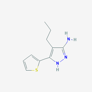 4-Propyl-3-(thiophen-2-YL)-1H-pyrazol-5-amine