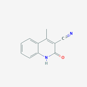 molecular formula C11H8N2O B1330774 4-甲基-2-氧代-1,2-二氢喹啉-3-碳腈 CAS No. 28448-12-6