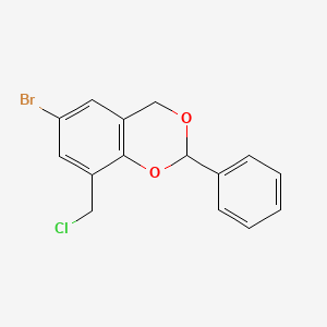 molecular formula C15H12BrClO2 B13307753 6-Bromo-8-chloromethyl-2-phenyl-4H-benzo[1,3]dioxine CAS No. 730950-04-6