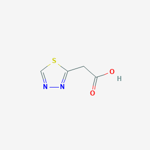 molecular formula C4H4N2O2S B13307769 2-(1,3,4-Thiadiazol-2-yl)acetic acid 