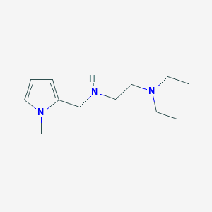 molecular formula C12H23N3 B13307790 [2-(Diethylamino)ethyl][(1-methyl-1H-pyrrol-2-yl)methyl]amine 