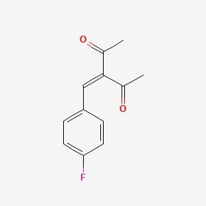 molecular formula C12H11FO2 B1330780 3-(4-氟苄叉基)-2,4-戊二酮 CAS No. 15851-94-2