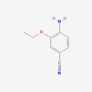 molecular formula C9H10N2O B13307814 4-Amino-3-ethoxybenzonitrile 