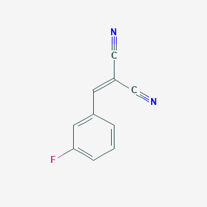 molecular formula C10H5FN2 B1330782 ((3-氟苯基)亚甲基)甲烷-1,1-二腈 CAS No. 2972-71-6
