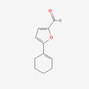 molecular formula C11H12O2 B13307848 5-(Cyclohex-1-en-1-yl)furan-2-carbaldehyde 