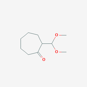 2-(Dimethoxymethyl)cycloheptan-1-one