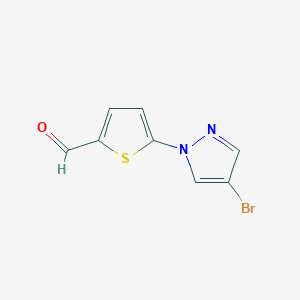 5-(4-Bromo-1H-pyrazol-1-YL)thiophene-2-carbaldehyde