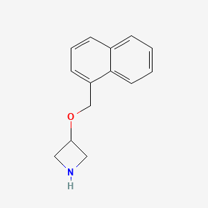 molecular formula C14H15NO B13307927 3-(Naphthalen-1-ylmethoxy)azetidine 