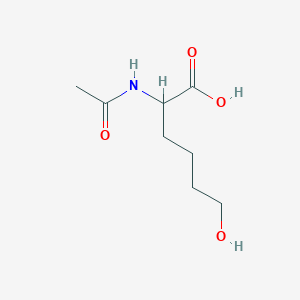 molecular formula C8H15NO4 B13307939 2-(Acetylamino)-6-hydroxyhexanoic acid 