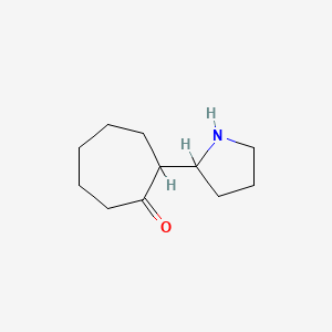 2-(Pyrrolidin-2-yl)cycloheptan-1-one