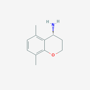 (4R)-5,8-dimethyl-3,4-dihydro-2H-1-benzopyran-4-amine