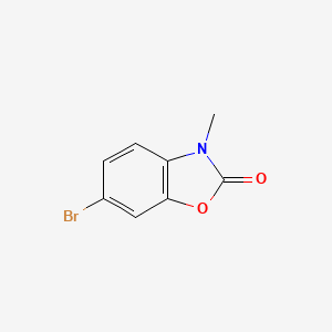 molecular formula C8H6BrNO2 B1330796 6-溴-3-甲基-2,3-二氢-1,3-苯并噁唑-2-酮 CAS No. 67927-44-0