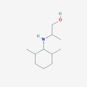 molecular formula C11H23NO B13307966 2-[(2,6-Dimethylcyclohexyl)amino]propan-1-ol 