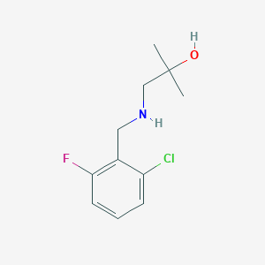 1-{[(2-Chloro-6-fluorophenyl)methyl]amino}-2-methylpropan-2-ol