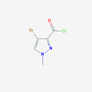 molecular formula C5H4BrClN2O B1330797 4-溴-1-甲基-1H-吡唑-3-甲酰氯 CAS No. 912569-70-1