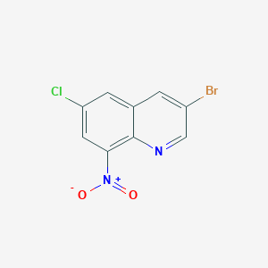 B1330799 3-Bromo-6-chloro-8-nitroquinoline CAS No. 183543-61-5