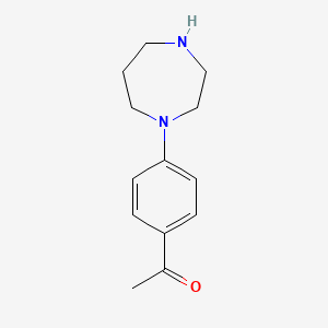 1-[4-(1,4-Diazepan-1-yl)phenyl]ethan-1-one