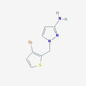 1-[(3-Bromothiophen-2-YL)methyl]-1H-pyrazol-3-amine