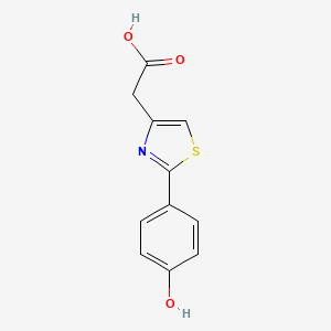 molecular formula C11H9NO3S B1330803 [2-(4-羟基苯基)-1,3-噻唑-4-基]乙酸 CAS No. 23551-34-0
