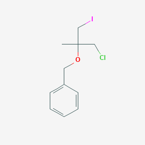 {[(1-Chloro-3-iodo-2-methylpropan-2-yl)oxy]methyl}benzene