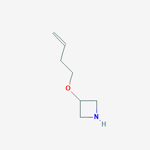 molecular formula C7H13NO B13308091 3-(But-3-en-1-yloxy)azetidine 