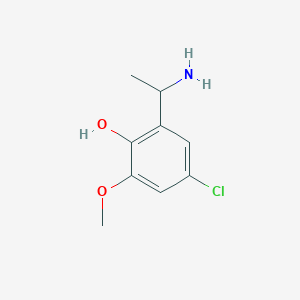 2-(1-Aminoethyl)-4-chloro-6-methoxyphenol