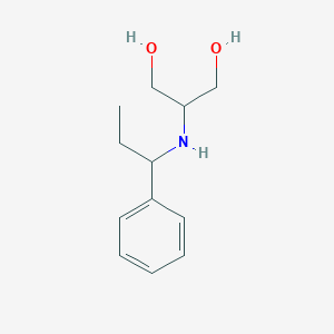 2-[(1-Phenylpropyl)amino]propane-1,3-diol