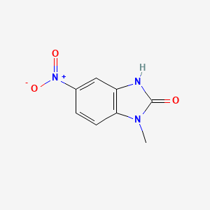 B1330813 1-methyl-5-nitro-2,3-dihydro-1H-1,3-benzodiazol-2-one CAS No. 66108-85-8