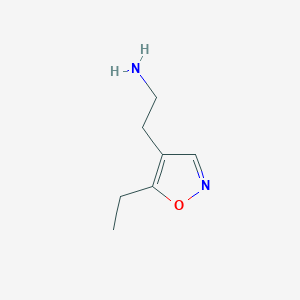 2-(5-Ethyl-1,2-oxazol-4-yl)ethan-1-amine